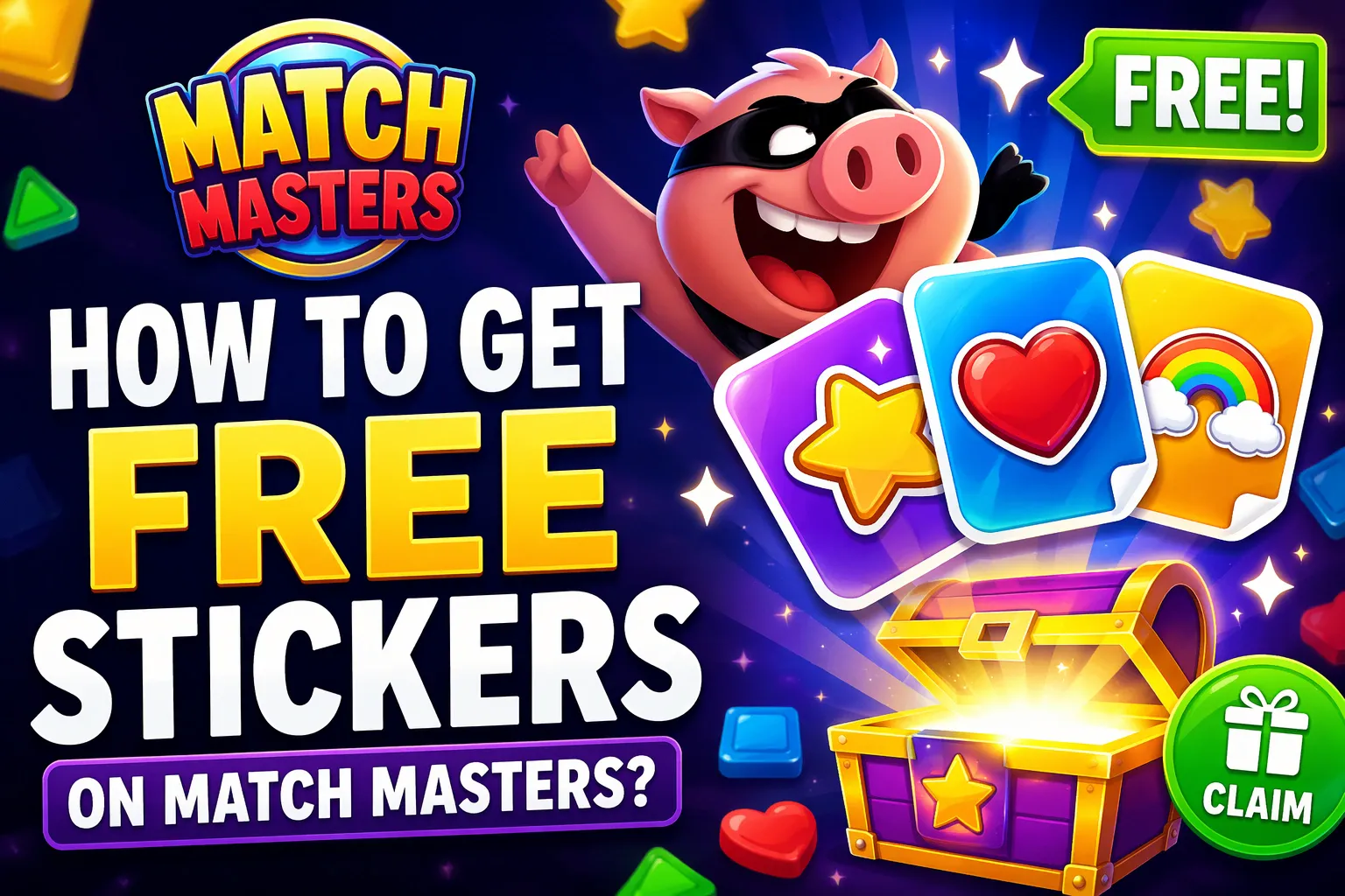 How to Get Free Stickers on Match Masters? [Complete Guide]
